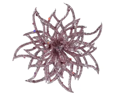 Decoris Bloemclip plastic 14x5cm roze