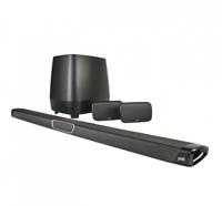 Polk MagniFi MAX SR Soundbar, Soundbarsysteem met Draadloze Surroundluidsprekers en Subwoofer voor Dolby Digital 5.1 Surround Geluid, Soundbar voor TV, Bluetooth, Ingebouwde Chromecast -Zwart - thumbnail