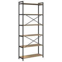 Boekenkast artisanaal eikenkleurig 80 x 30 x 188 cm - thumbnail