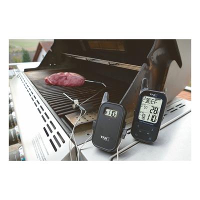 TFA Dostmann 14.1511.01 Barbecuethermometer Alarm, Kabelsensor, Oven- en kerntemperatuur