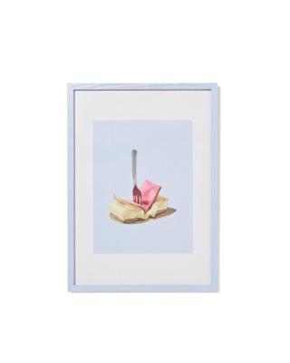 HEMA Fotolijst A4 21x29.7cm hout dun (lichtblauw)