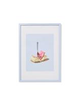 HEMA Fotolijst A4 21x29.7cm hout dun (lichtblauw) - thumbnail