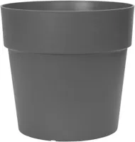 Elho Vibia Campana straight bloempot rond 25 cm antraciet - thumbnail