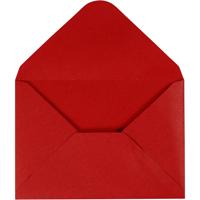 Creativ Company Envelop rood, 11,5x15cm, 10st. - thumbnail