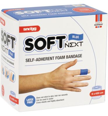 Cederroth zelfklevend schuimverband, blauw, 6 cm x 4,5 m