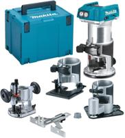 Makita drt50rtjx3 accu freesmachine 18v li-ion | met 2x 18v accu's - thumbnail