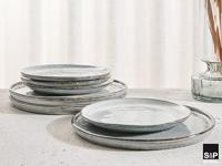 Salt & Pepper Dinerborden Artisan Organisch Groen 28 cm - 4 Stuks - thumbnail