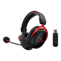 HyperX Cloud II Wireless Headset Draadloos Hoofdband Gamen Zwart, Rood - thumbnail