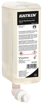 KATRIN ontsmettingsmiddel "hand sanitizing gel" hand disinfectant gel 1l.