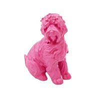 Housevitamin beeld labradoodle dog roze 10,5 cm | 8 stuks - thumbnail