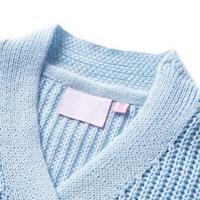 Kindervest gebreid 116 blauw - thumbnail