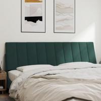 Hoofdbordkussen 180 cm fluweel donkergroen - thumbnail