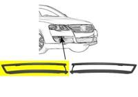 BUMPERLIJST RECHTS VOOR Buiten ZWART 5839582 - thumbnail