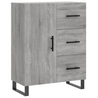 Dressoir 69,5x34x90 cm bewerkt hout grijs sonoma eikenkleurig - thumbnail