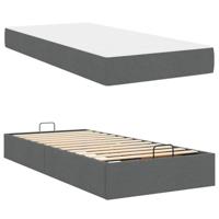 Bedframe Donkergrijs 90 x 200 cm Stof - thumbnail