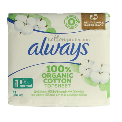 Always Cotton Protection Ultra Maandverband Size 1