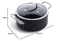Barcelona Pro Kookpan met deksel 20cm - thumbnail