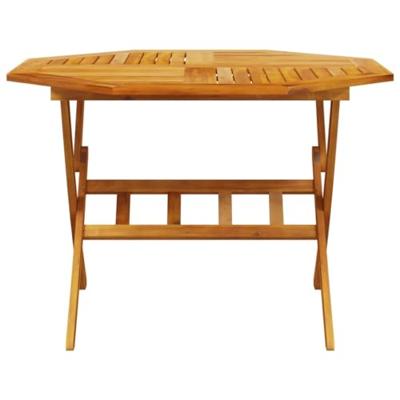 Tuintafel inklapbaar Ø110x75 cm massief acaciahout