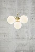Nordlux 4-lichts hanglampIvona goud met wit glas - 2112153035 - thumbnail