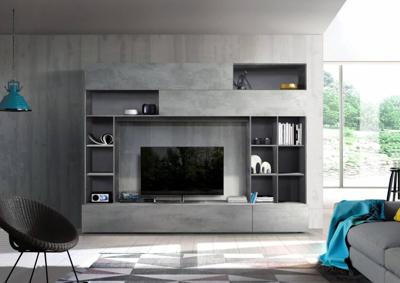 Benvenuto Design Pratiko TV wandmeubel Oxid Grijs/Beton