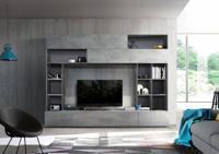 Benvenuto Design Pratiko TV wandmeubel Oxid Grijs/Beton - thumbnail