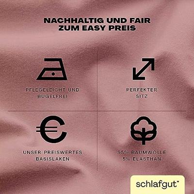 Schlafgut Schlafgut EASY Jersey Elasthan Hoeslaken M - 120x200 - 130x220 154 Purple Mid - thumbnail