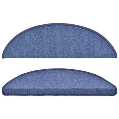 Trapmatten 15 st 56x17x3 cm Blauw Halfrond