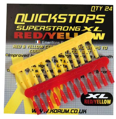 Korum Quickstops - Yellow & Brown