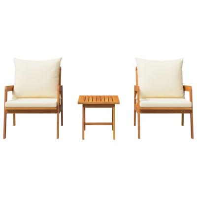 Bistroset 3 pcs Bruin 59.5 x 65 x 72 cm Massief Acaciahout Bistroset 3 pcs Bruin 59.5 x 65 x 72 cm Massief Acaciahout