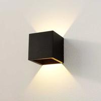 Wandlamp Artdelight Cube 2 Lichts LED 2700K Dimbaar Zwart - thumbnail