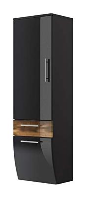 Badkamer kolomkast Milan Antraciet Walnoot Badkamer kolomkast Milan Antraciet Walnoot