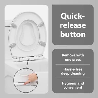 VidaXL Toiletzitting wit 47 x 37 x 4 cm duroplast