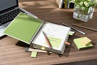 Post-it Recycled notes, 100 vel, ft 76 x 76 mm, geel, pak van 6 blokken - thumbnail