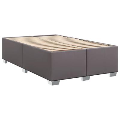 Boxspring met matras kunstleer grijs 180x200 cm - thumbnail
