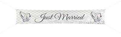 Bruiloft Spandoek Just Married 300x60cm