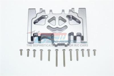 GPM Racing Aluminium Lower Gear Cover, Zilver - Traxxas TRX-4