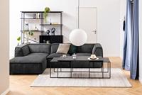 Bendt Salontafel 'Anker' Set van 3 stuks, Marmerlook, kleur Zwart - thumbnail