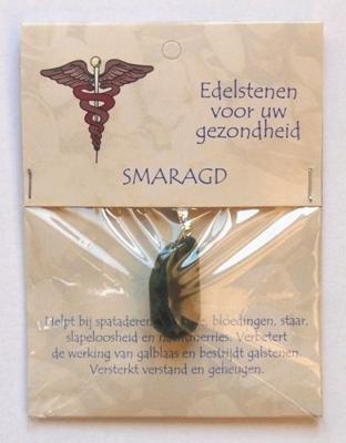 Steengoed Hanger gezondheidssteen smaragd 1 Stuks