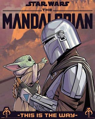 Poster Star Wars - The Mandalorian - Hello Little One 40x50cm Poster Star Wars - The Mandalorian - Hello Little One 40x50cm