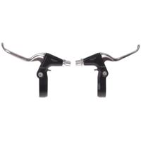 VWP remgreepset 2-vinger v-brake zwart/zilver - thumbnail