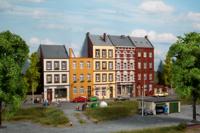 Auhagen 11467 H0 Halbrieliefhuizen Schmidtstraße 18/20/22/24/26 - thumbnail