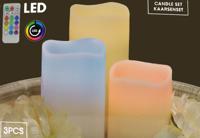 Kaars LED set a 3 stuks - thumbnail