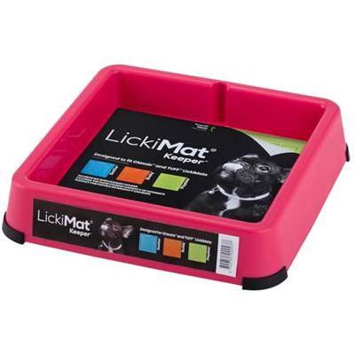 LICKIMAT Keeper Lekmathouder voor binnen, kleur: roze