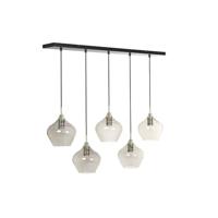 Light & Living Hanglamp 'Rakel' 5-Lamps, kleur Antiek Brons / Smoke - thumbnail