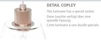 Eglo Eettafel hanglampCopley goud met glas - 43634 - thumbnail