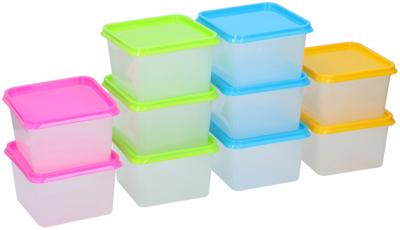 Tom Vershoudbakjes 750 Ml 22 Cm Polypropyleen 10 Stuks Tom Vershoudbakjes 750 Ml 22 Cm Polypropyleen 10 Stuks