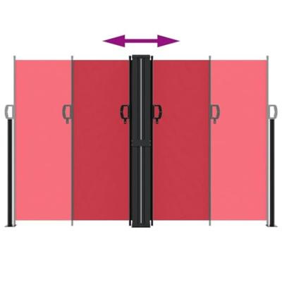 VidaXL Windscherm uittrekbaar 160x1000 cm rood