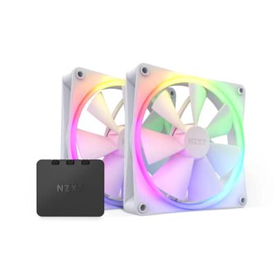 NZXT F140RGB - 140mm RGB Fans - Twin - White NZXT F140RGB - 140mm RGB Fans - Twin - White