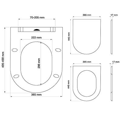 Toiletbril Tiger Veiros Met Deksel Thermoplast Wit - thumbnail
