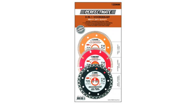 Perfectmate SP07P Diamantschijven | 3 stuks | Universeel | 125mm - SP07P Perfectmate SP07P Diamantschijven | 3 stuks | Universeel | 125mm - SP07P